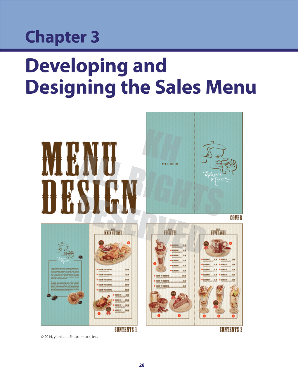 Developing and Designing the Sales Menu