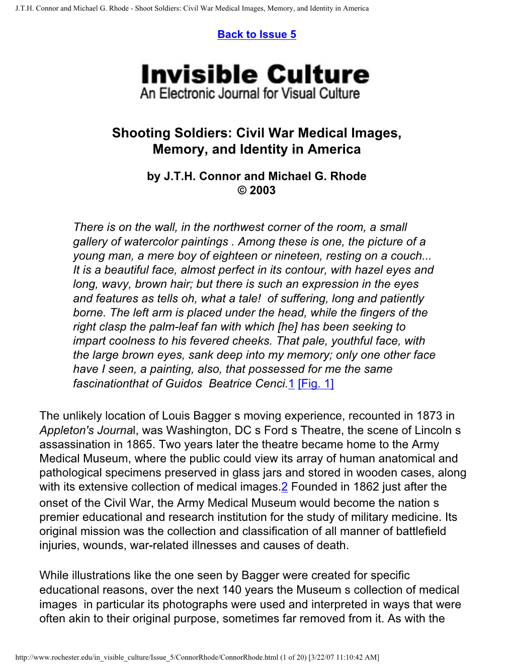 J.T.H. Connor and Michael G. Rhode - Shoot Soldiers: Civil War Medical Images, Memory, and Identity in America