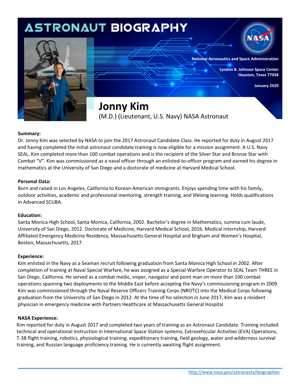 Jonny Kim (M.D.) (Lieutenant, U.S