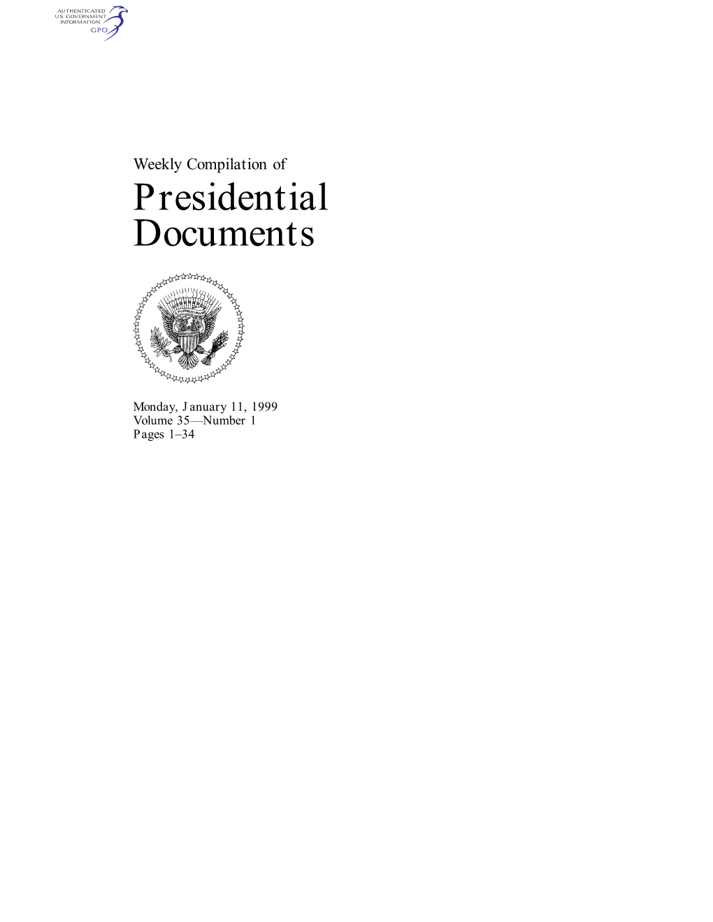 Presidential Documents