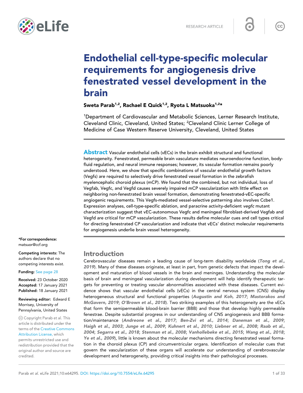 Endothelial Cell-Type-Specific Molecular Requirements For