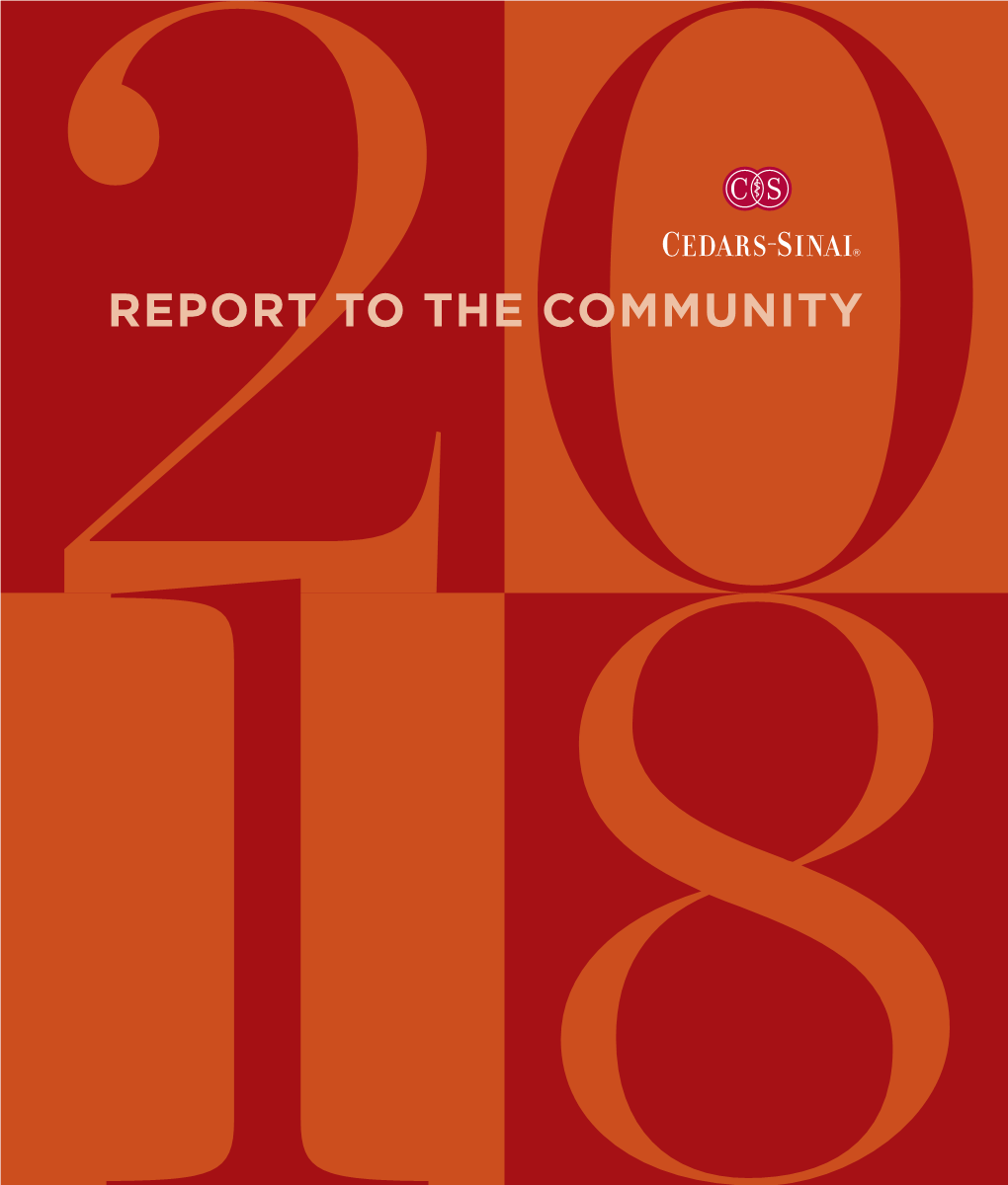 2018 Report to the Community