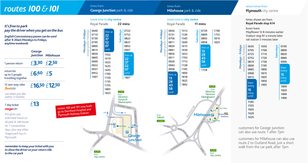 Routes I00 &I0I