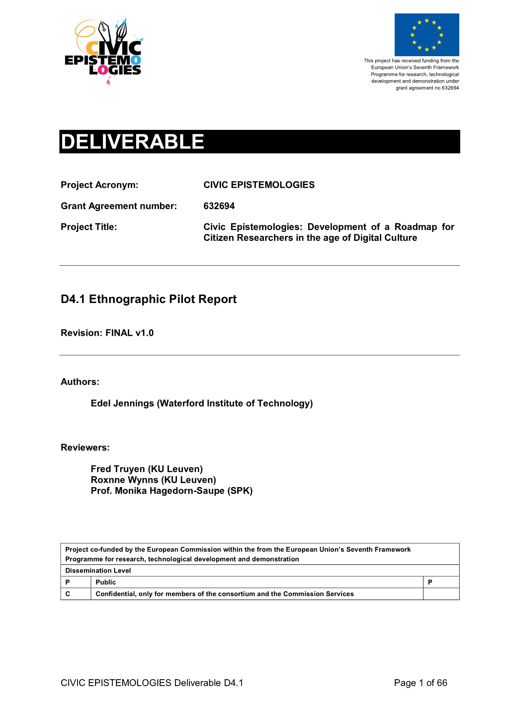 Ethnographic Pilot Report