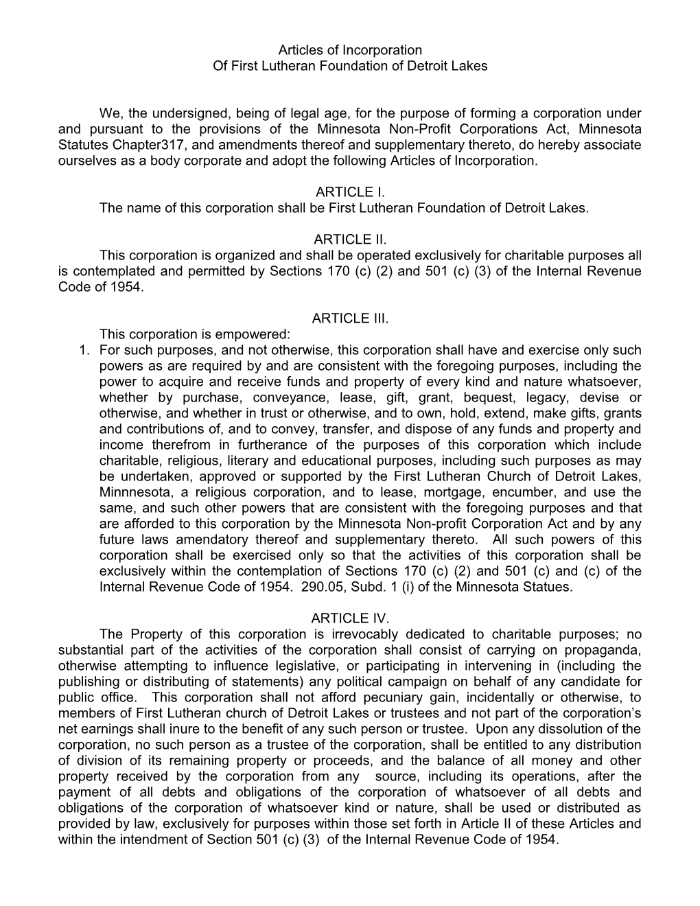 Articles of Incorporation s6