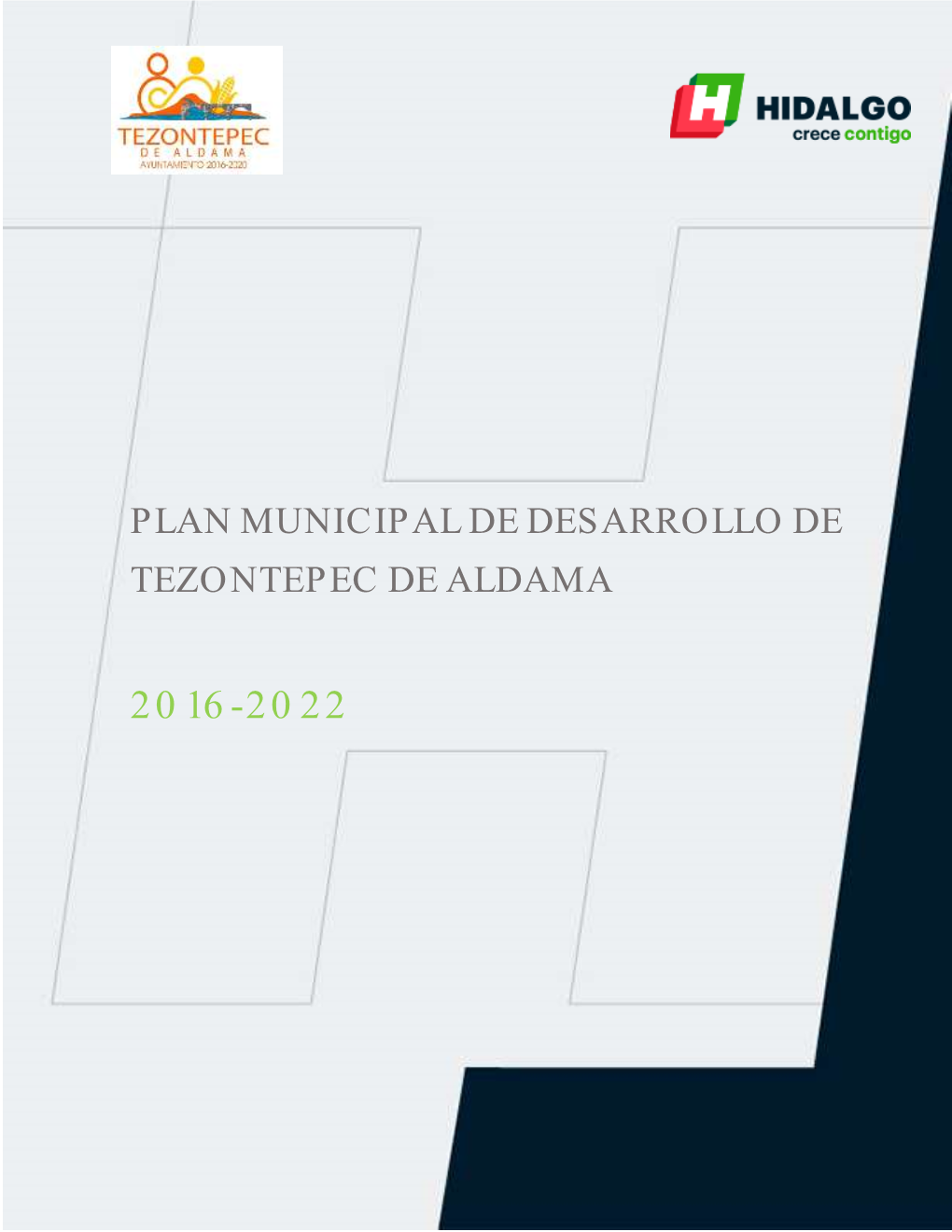 Plan Municipal De Desarrollo De Tezontepec De Aldama