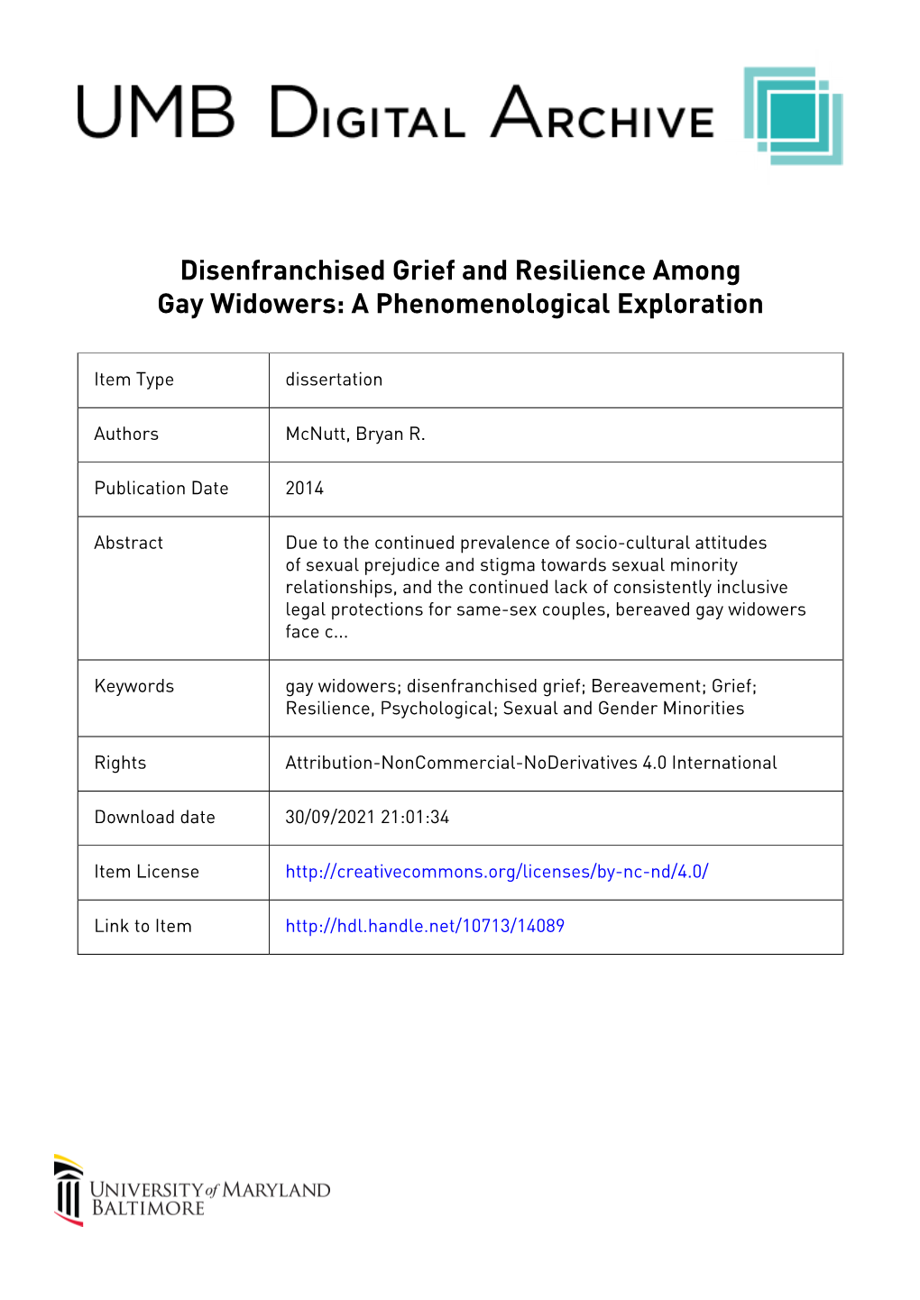 Disenfranchised Grief and Resilience Among Gay Widowers: a Phenomenological Exploration