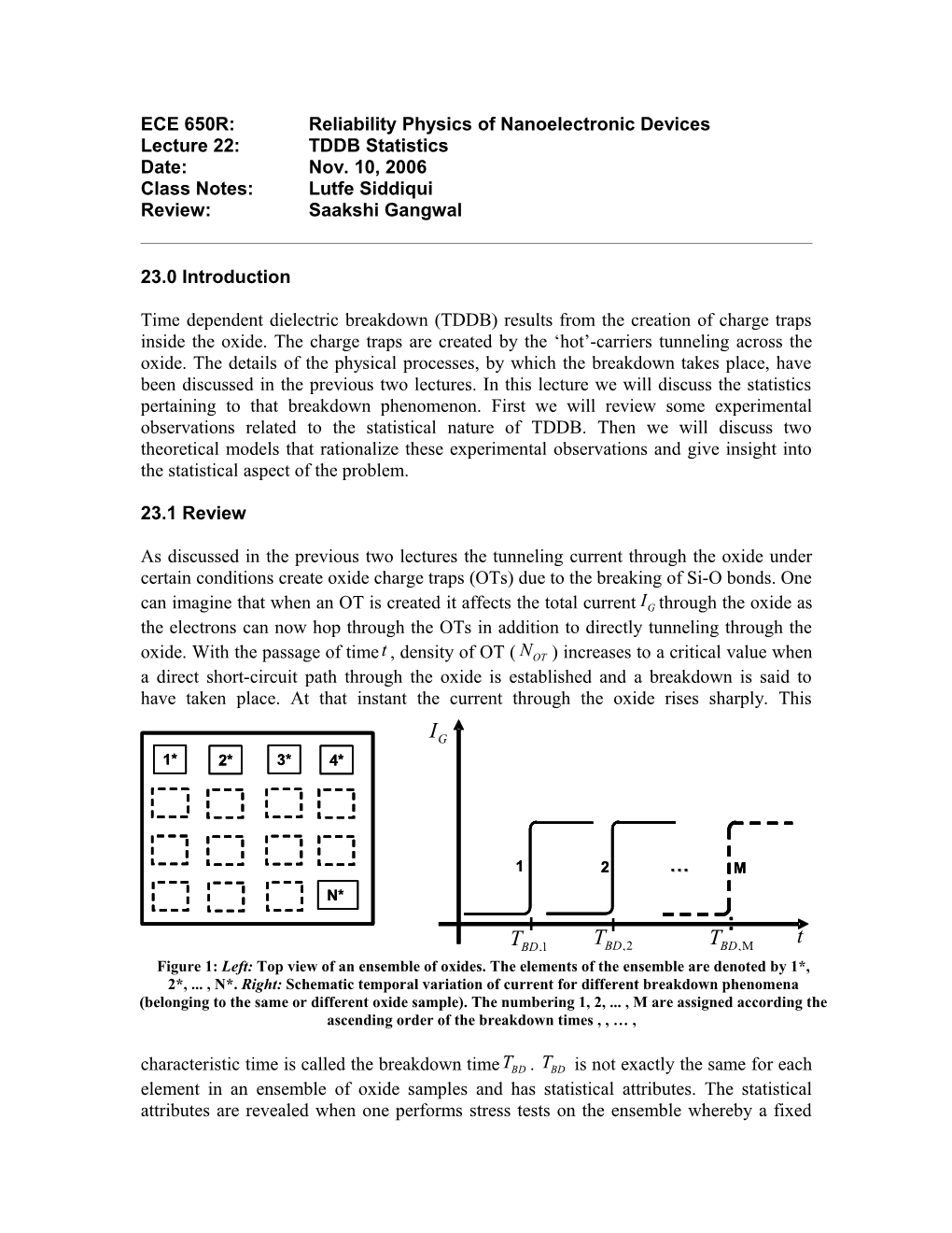 ORMAT ECE 650R: Reliability Physics of Nanoelectronic Devices