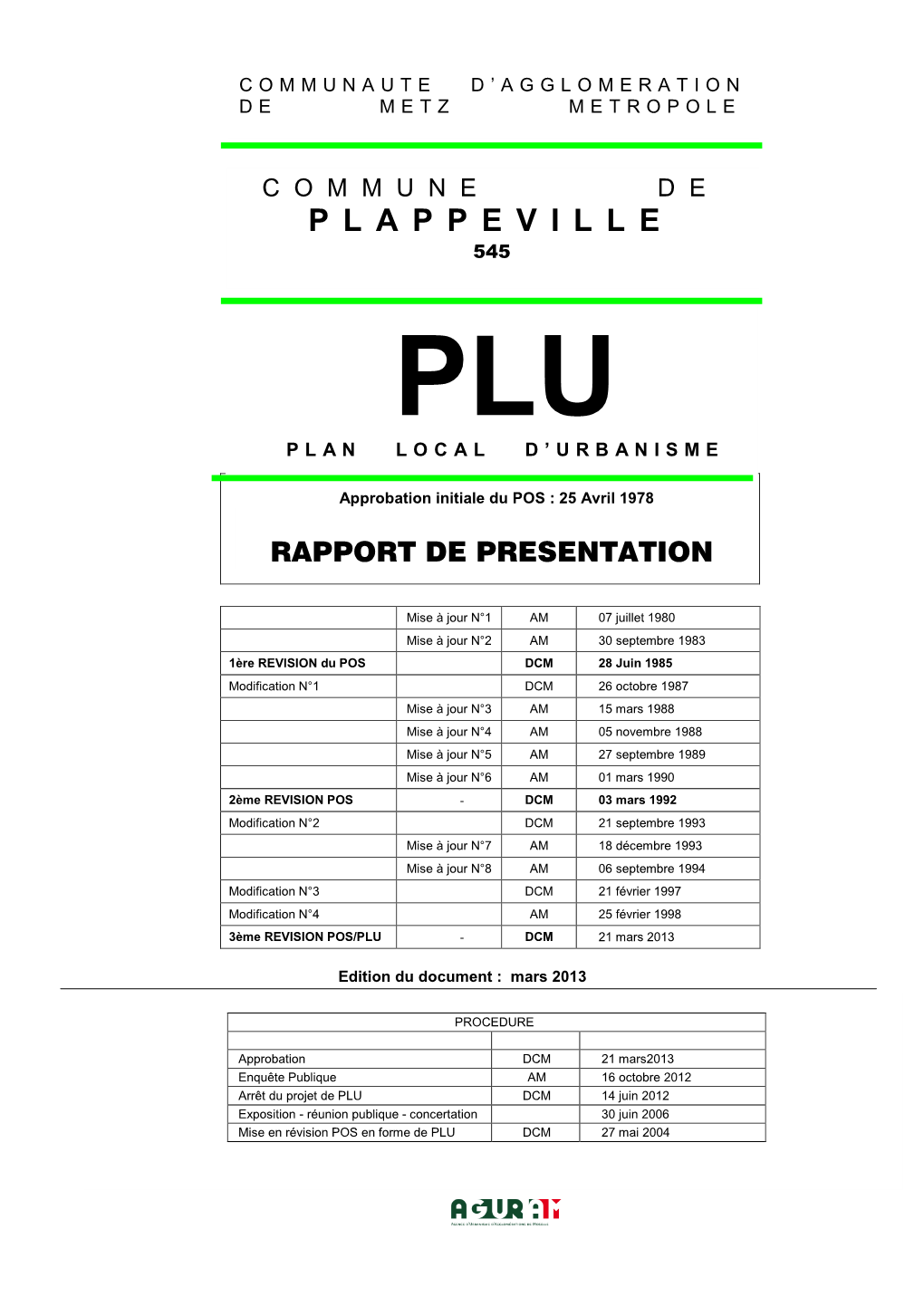 Rapport De Présentation