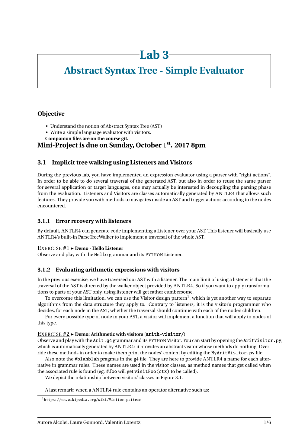 Abstract Syntax Tree - Simple Evaluator