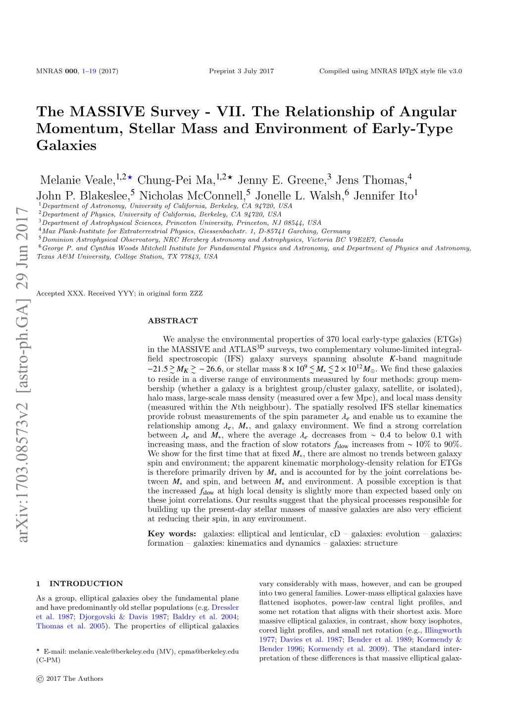 The MASSIVE Survey-VII. the Relationship of Angular Momentum