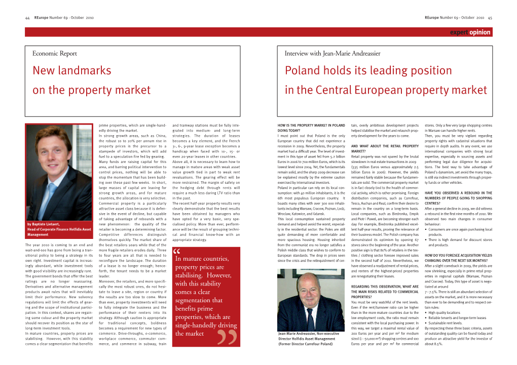 Poland Holds Its Leading Position in the Central European Property
