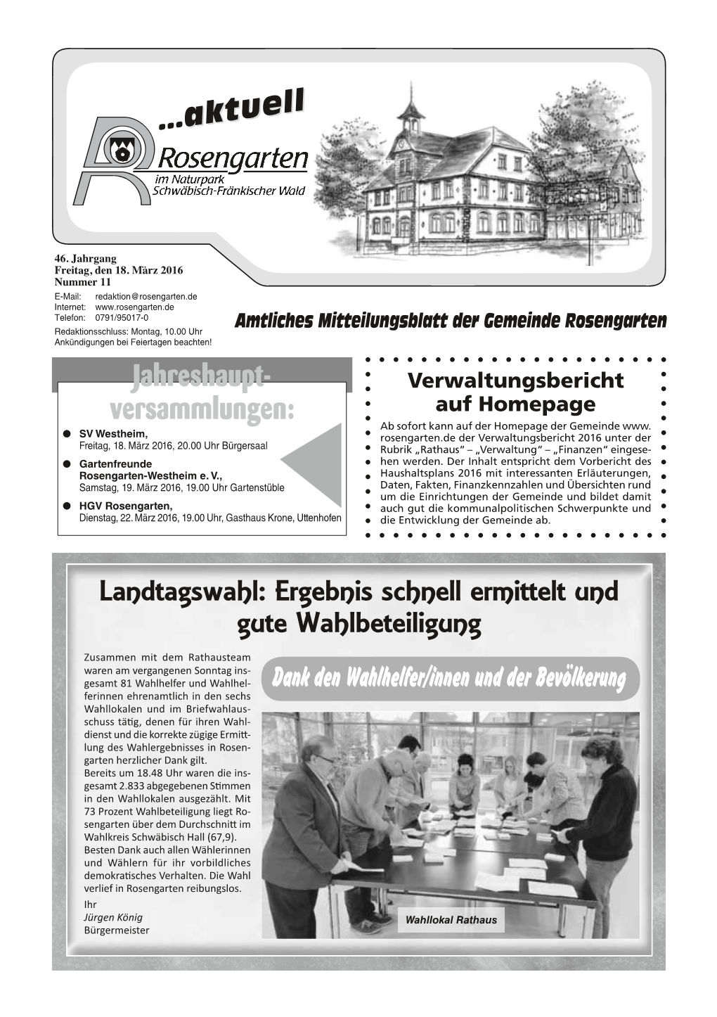 Aktuell Jahreshaupt- Versammlungen