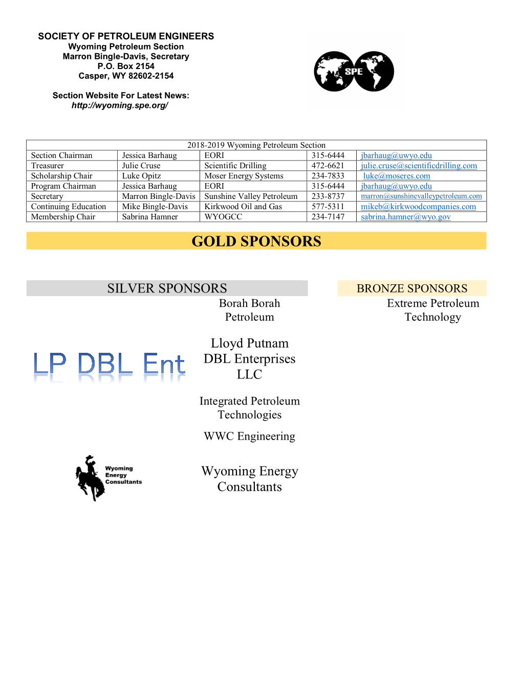 Gold Sponsors