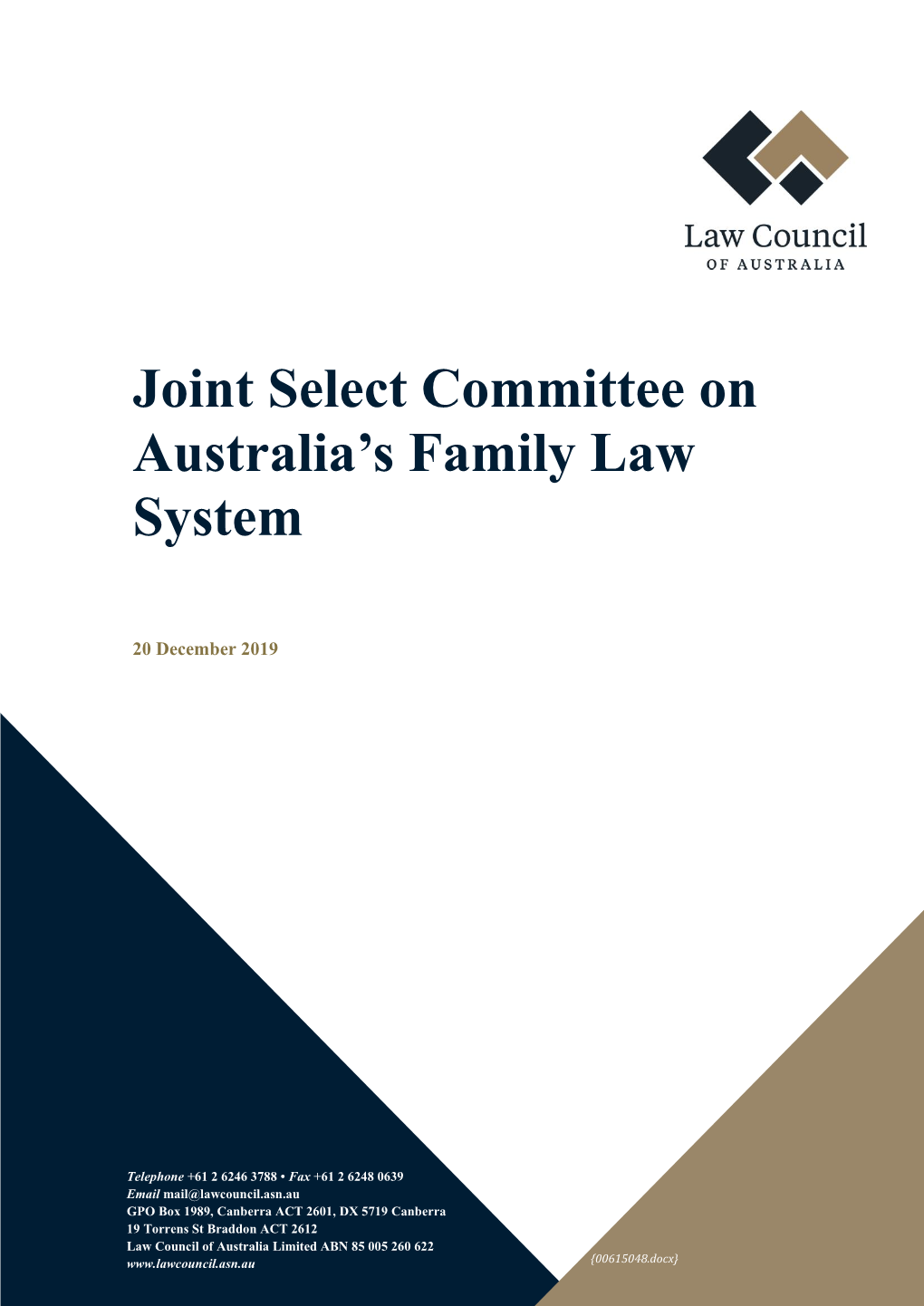 Joint Select Committee on Australia's Family Law System