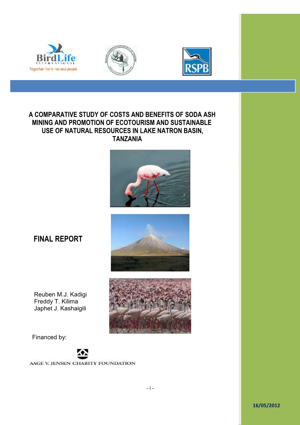 Lake Natron Cost Benefit Analysis