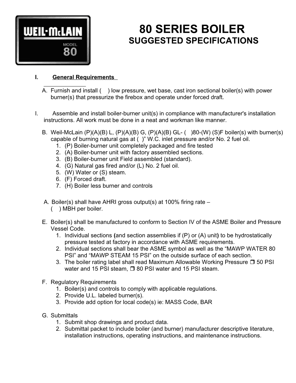 I. General Requirements s1