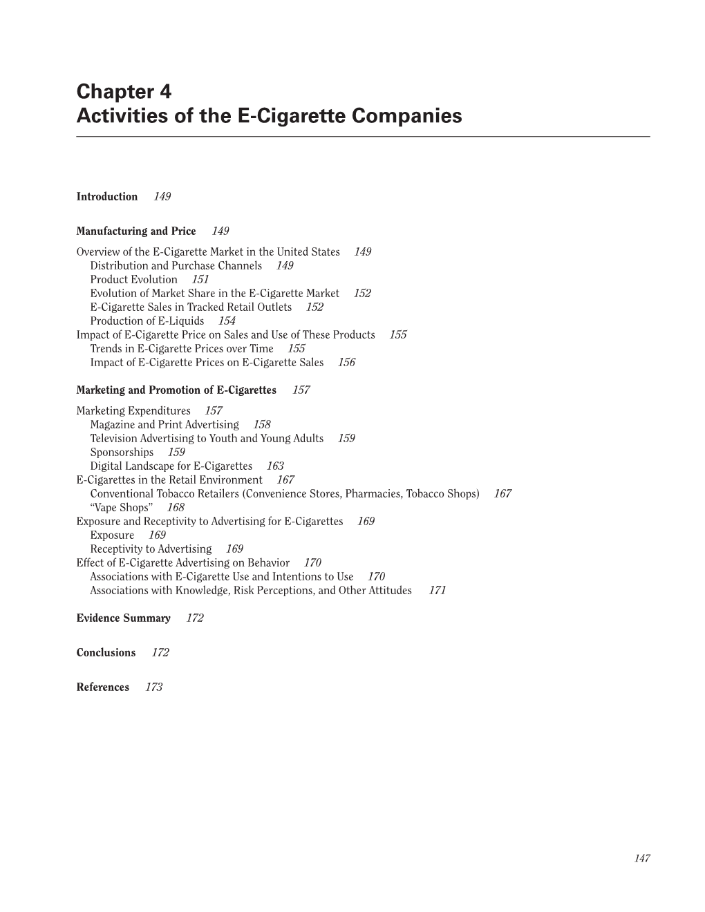 Chapter 4. Activities of the E-Cigarette Companies