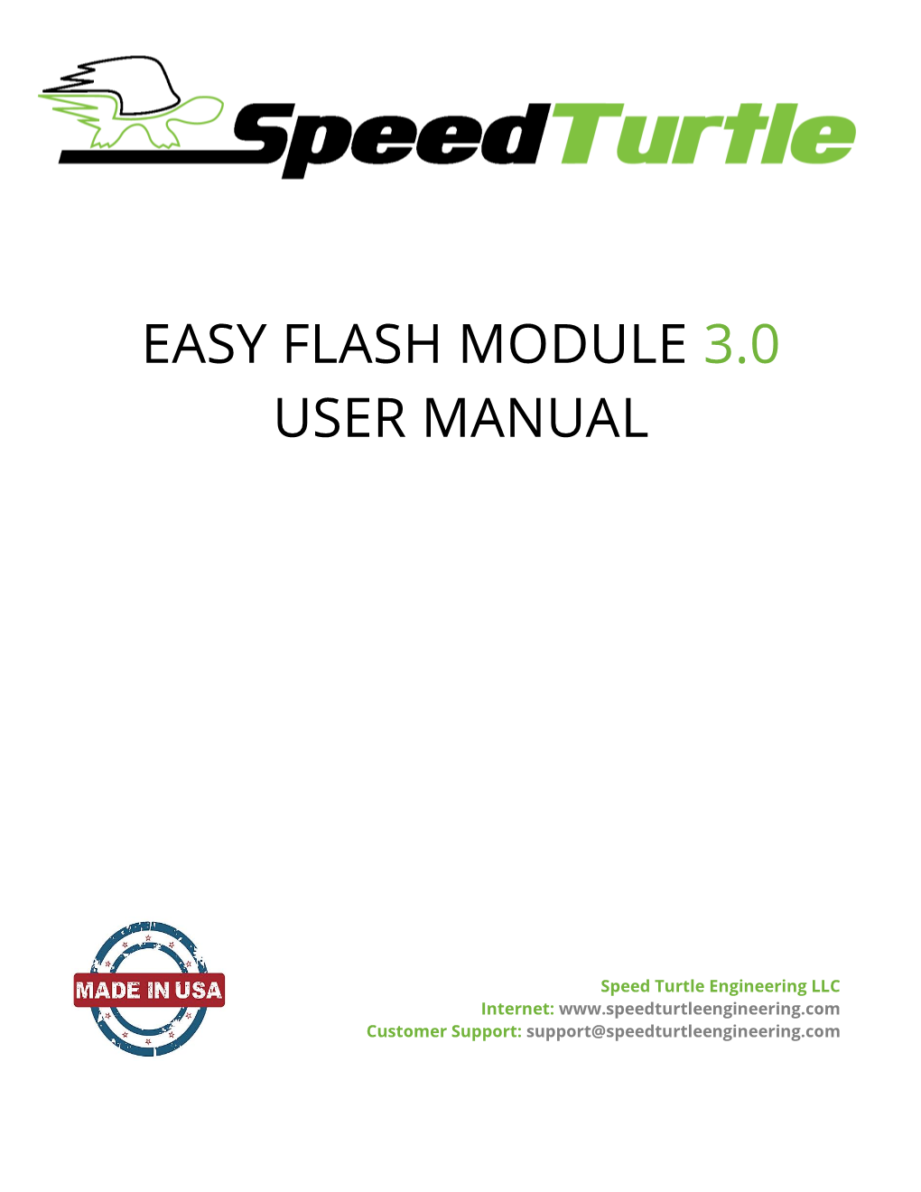 Easy Flash Module 3.0 User Manual