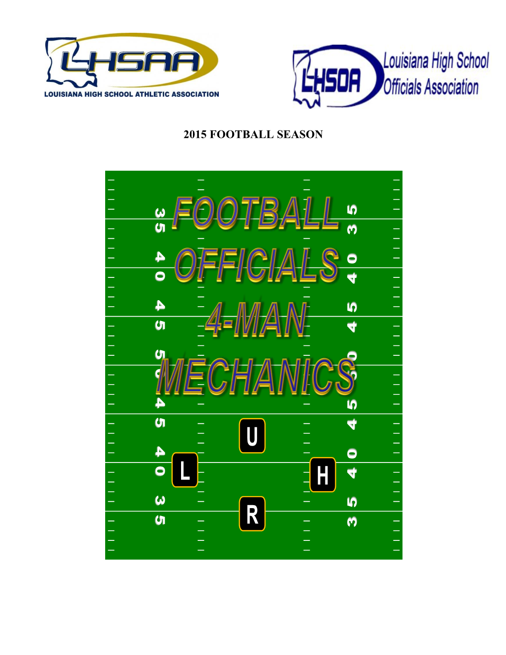 Football 4-Man Mechanics Manual
