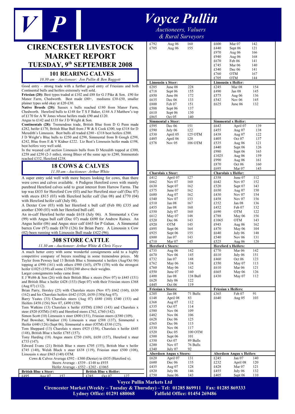 Cirencester Livestock Market Report s8