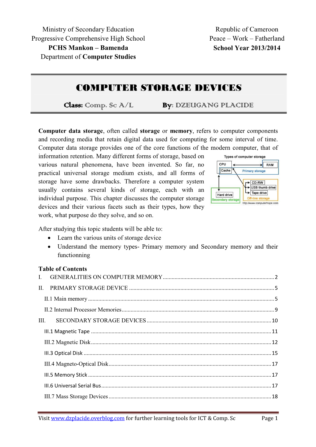 Computer Storage Devices