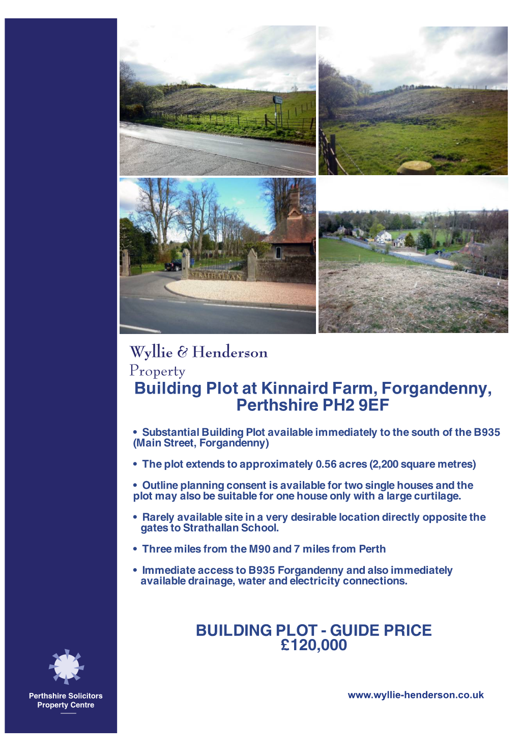 Building Plot at Kinnaird Farm, Forgandenny, Perthshire PH2 9EF