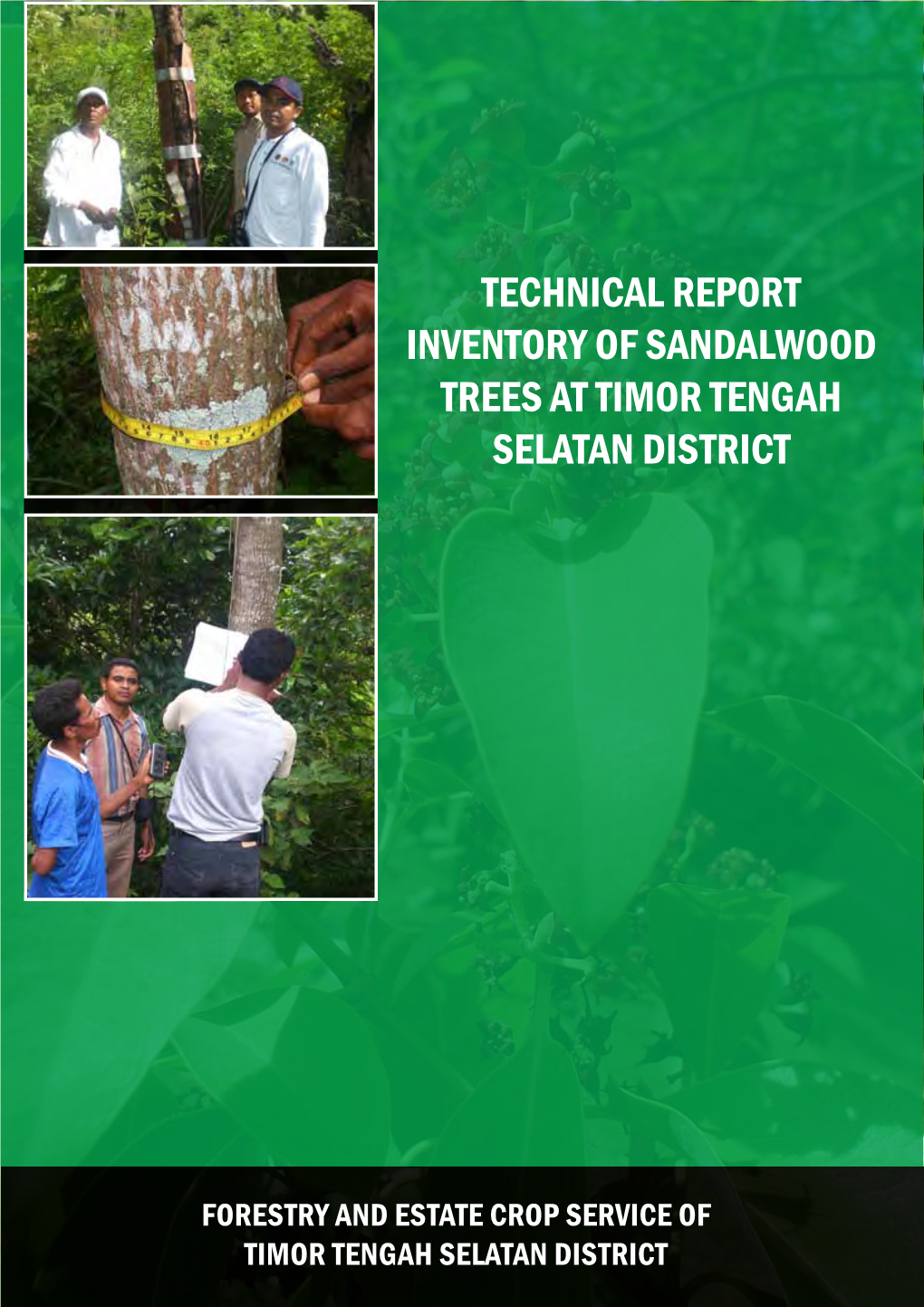 Technical Report Inventory of Sandalwood Trees at Timor Tengah Selatan District