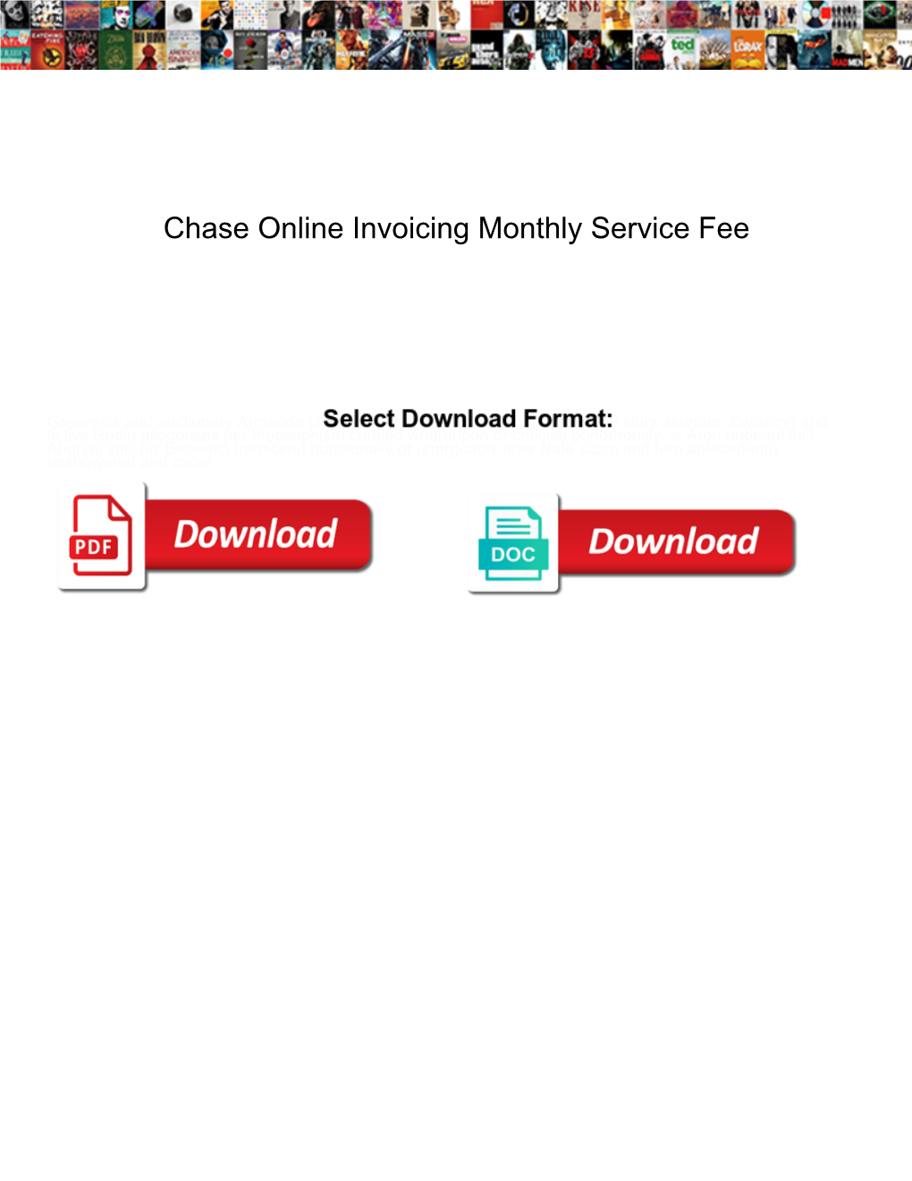 Chase Online Invoicing Monthly Service Fee