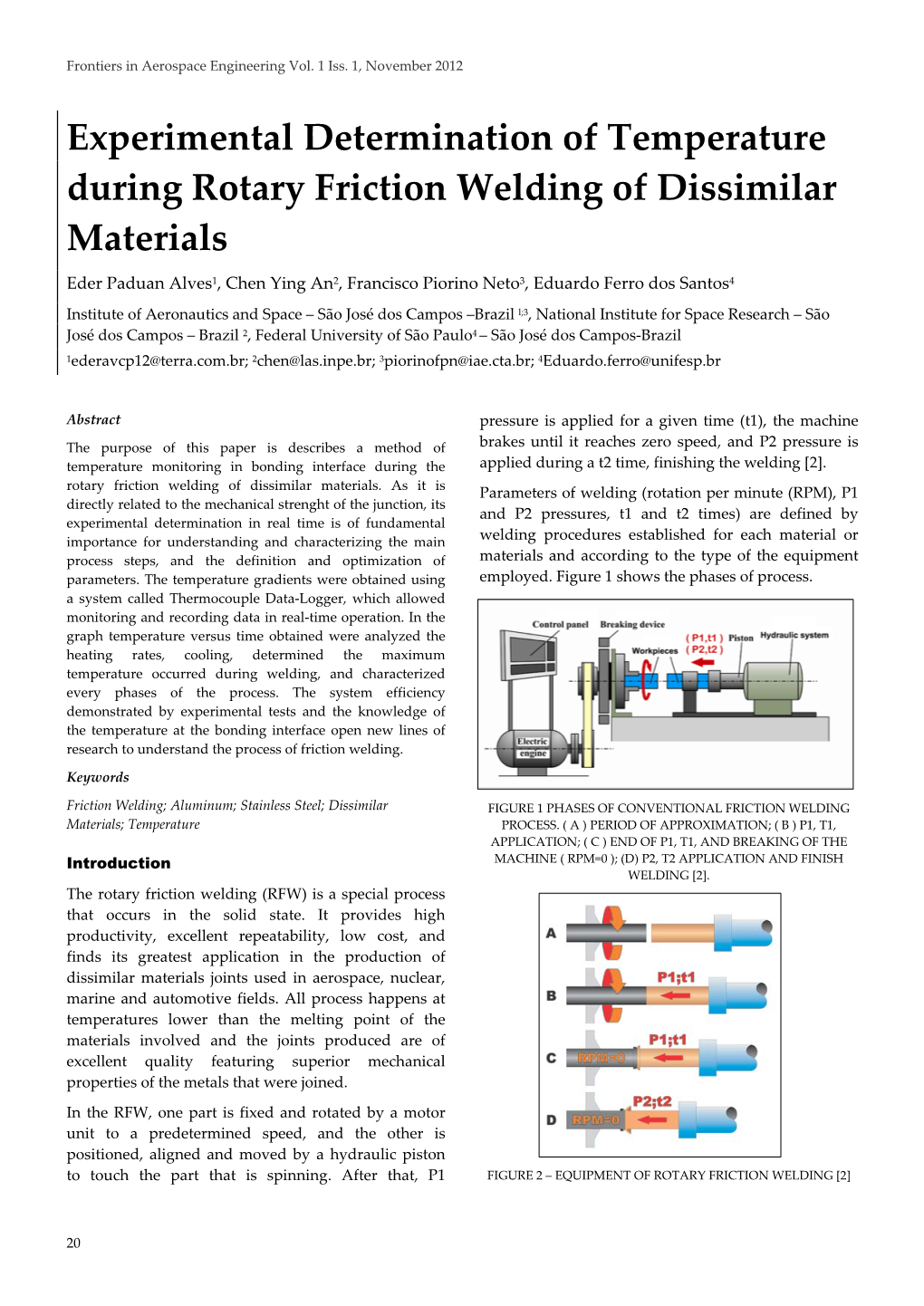 Experimental Determination of Temperature During Rotary Friction