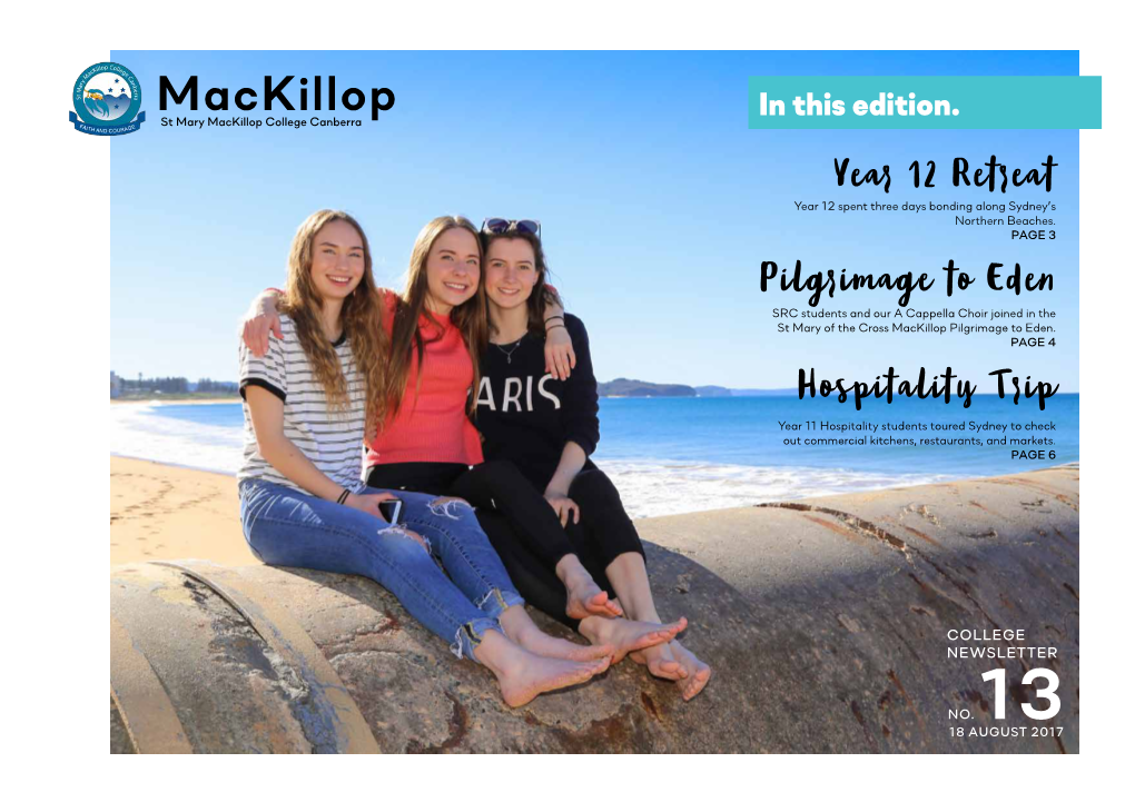 Download Mackillop Newsletter 13 2017.Pdf