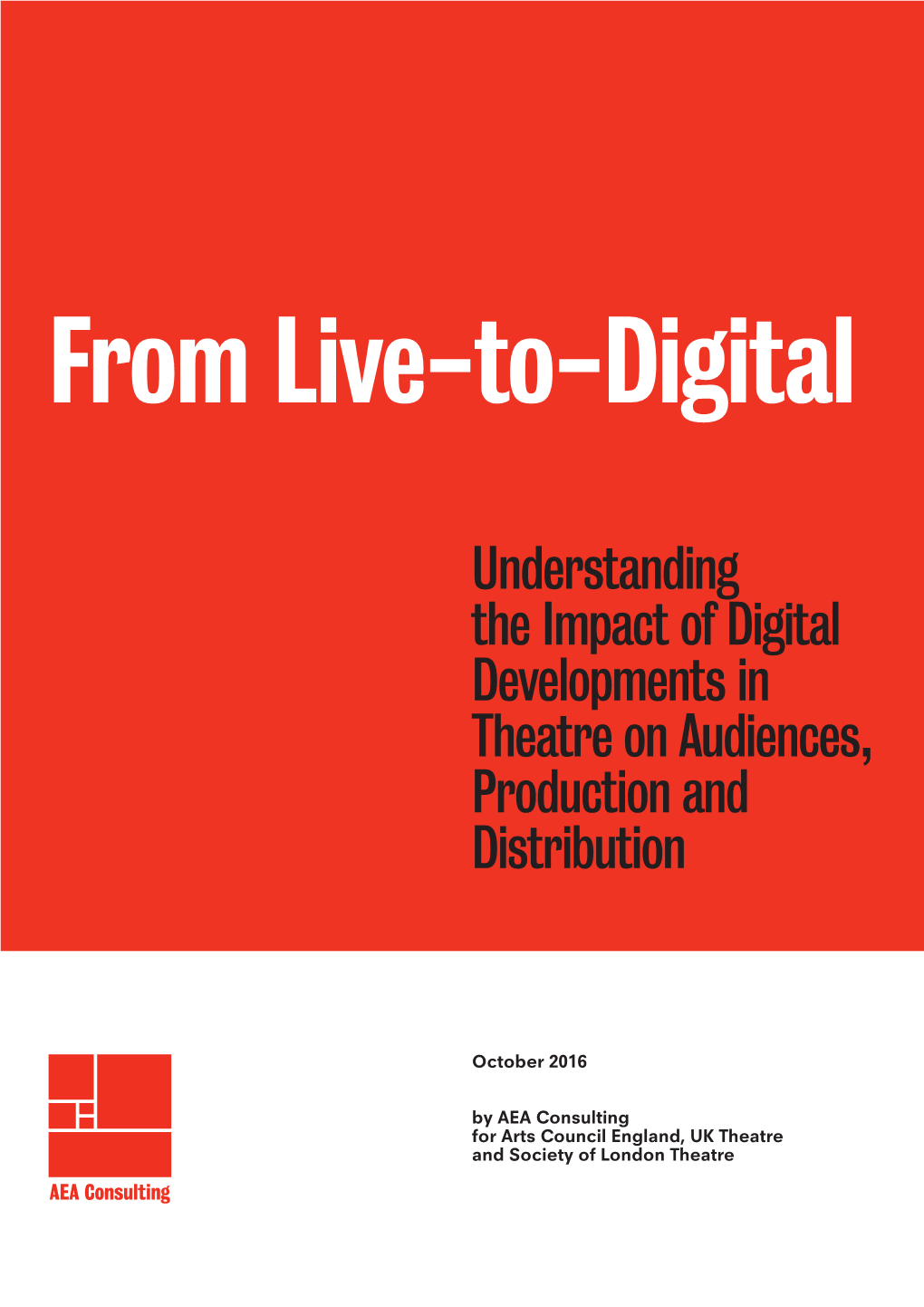 Understanding the Impacts of Digital Developments in Theatres On