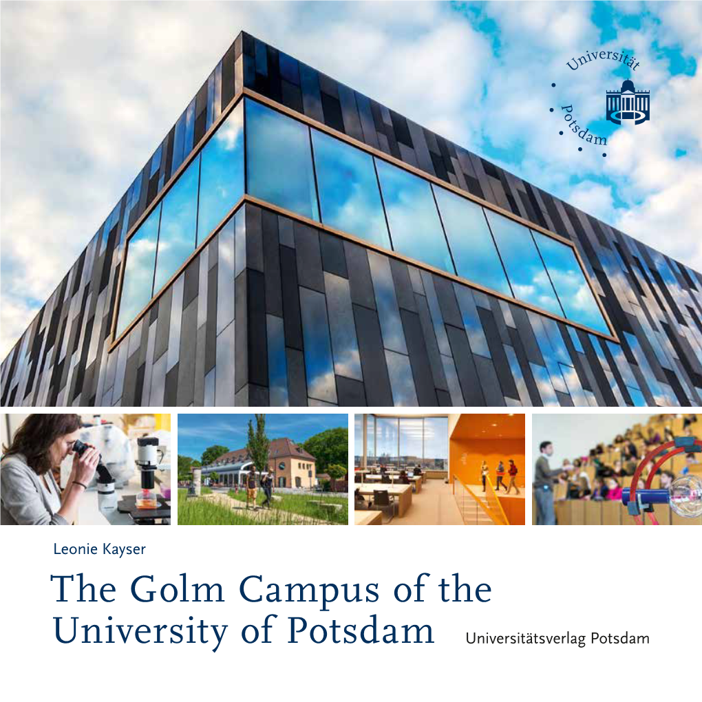 The Golm Campus of the University of Potsdam Universitätsverlag Potsdam