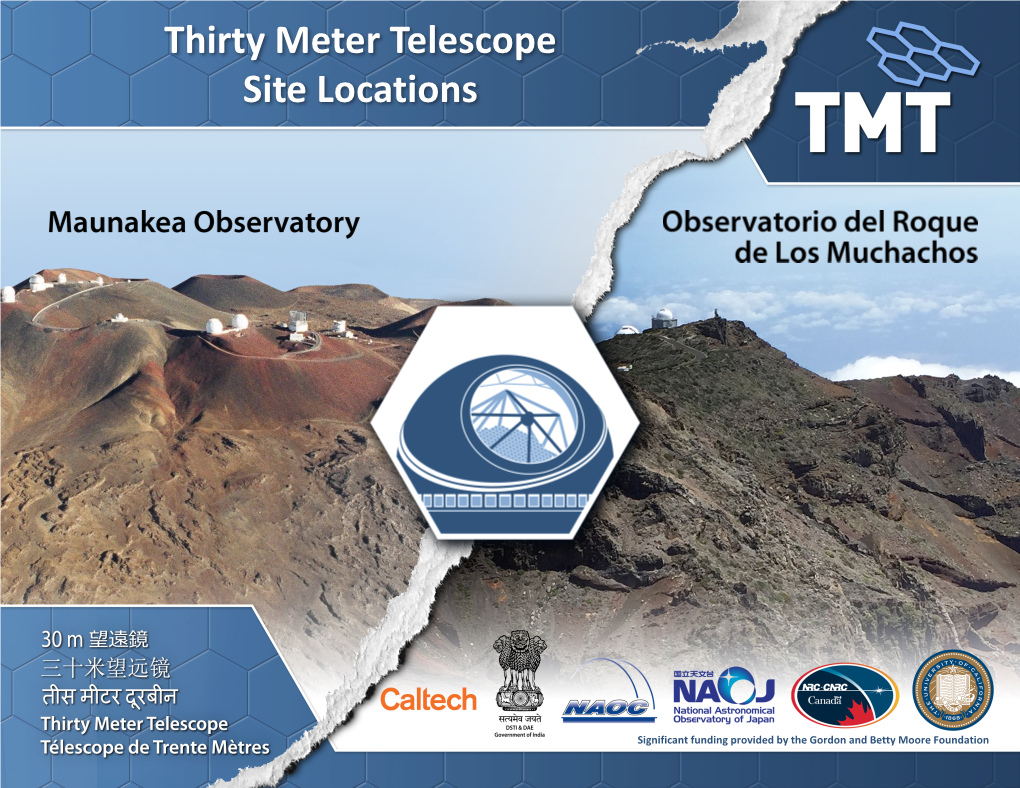 Thirty Meter Telescope Site Locations