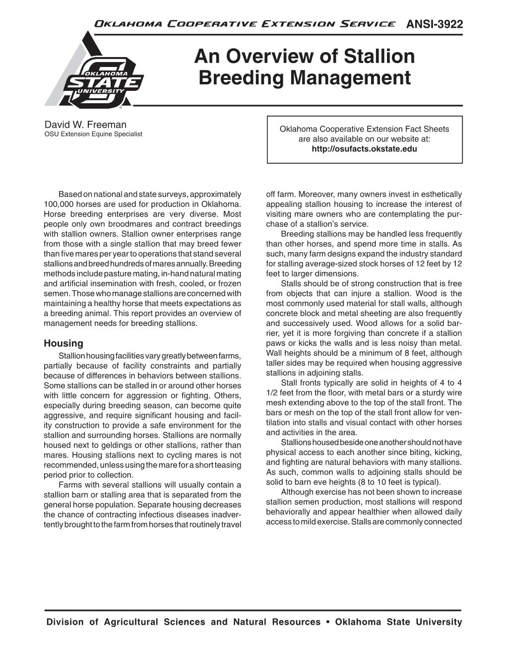 An Overview of Stallion Breeding Management