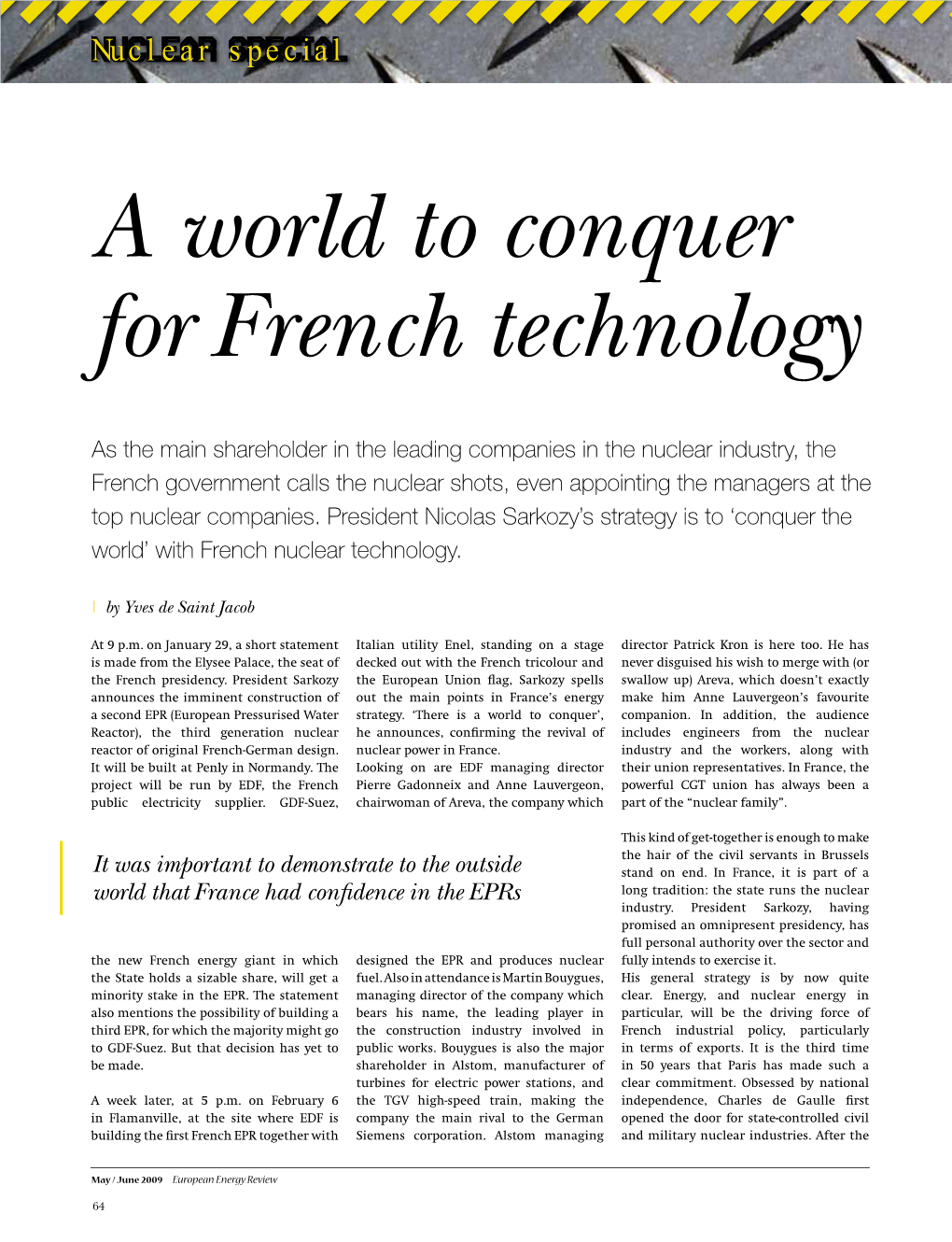 A World to Conquer for French Technology