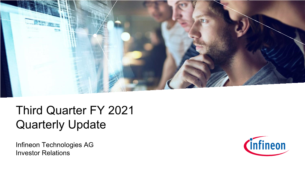 Third Quarter FY 2021 Quarterly Update
