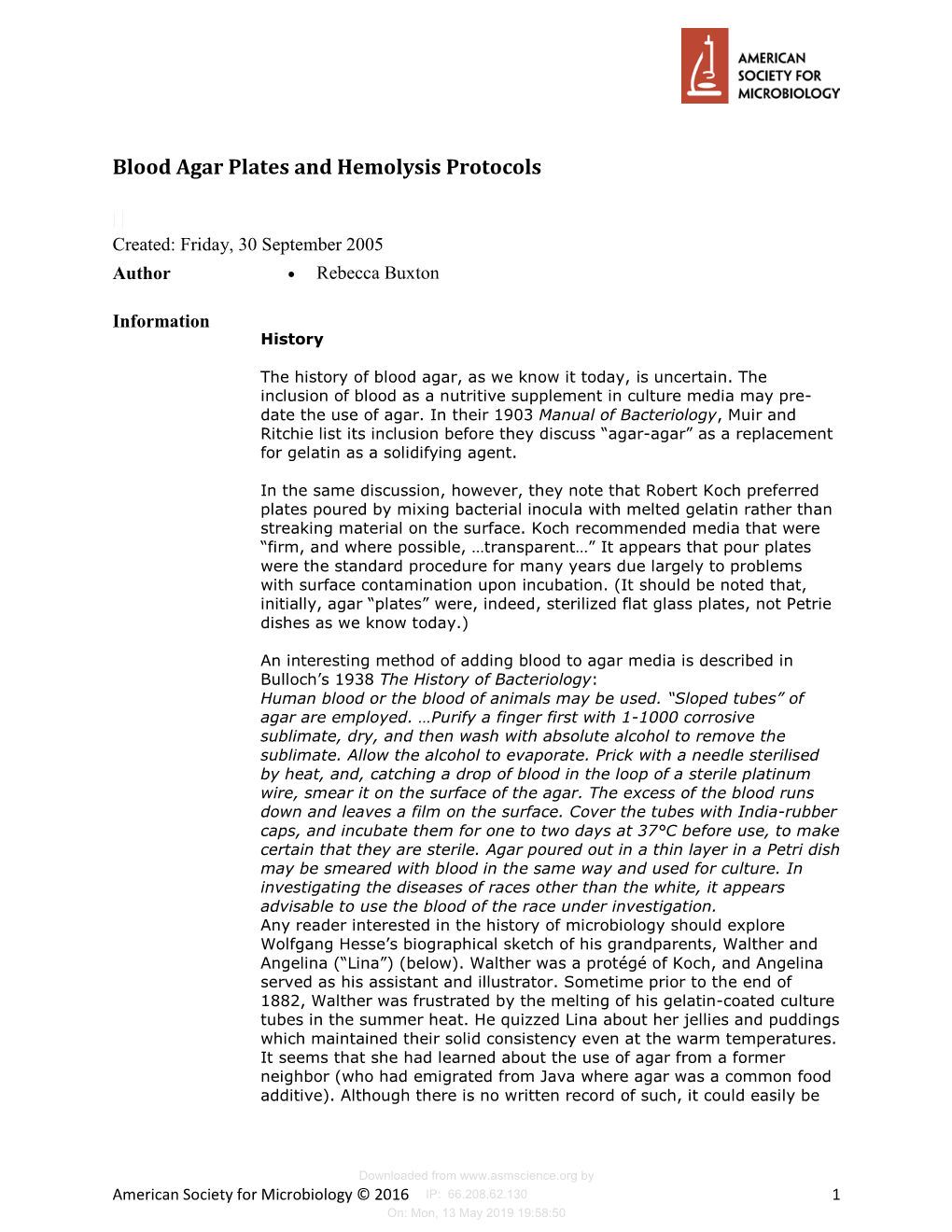 Blood Agar Plates and Hemolysis Protocols