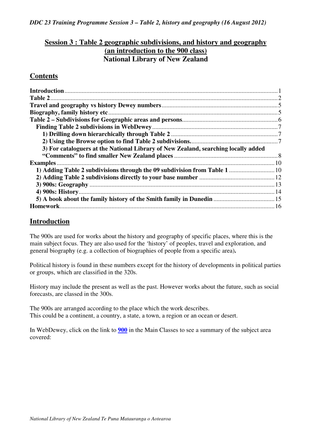 Session 3 – Table 2, History and Geography (16 August 2012)