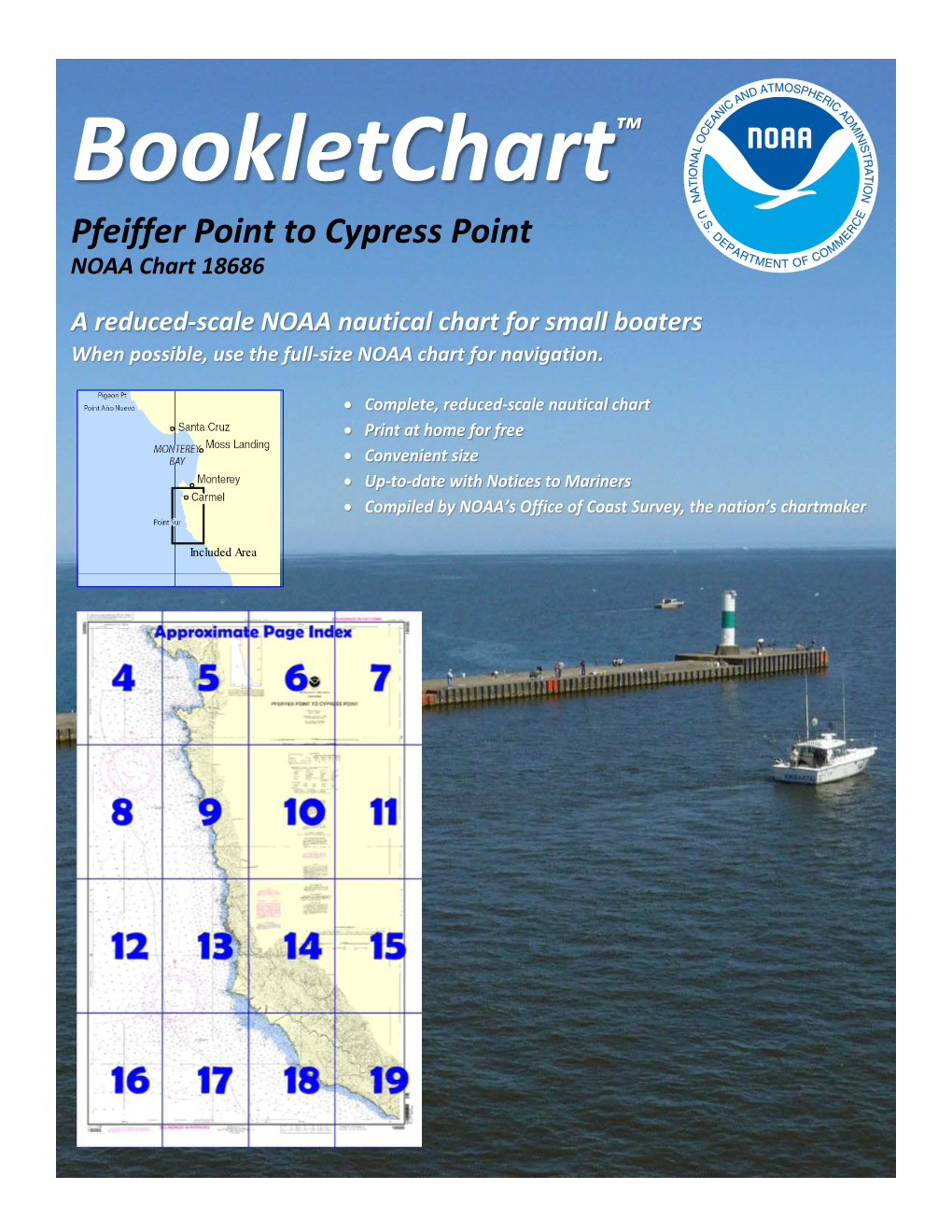 Bookletchart™ Pfeiffer Point to Cypress Point NOAA Chart 18686