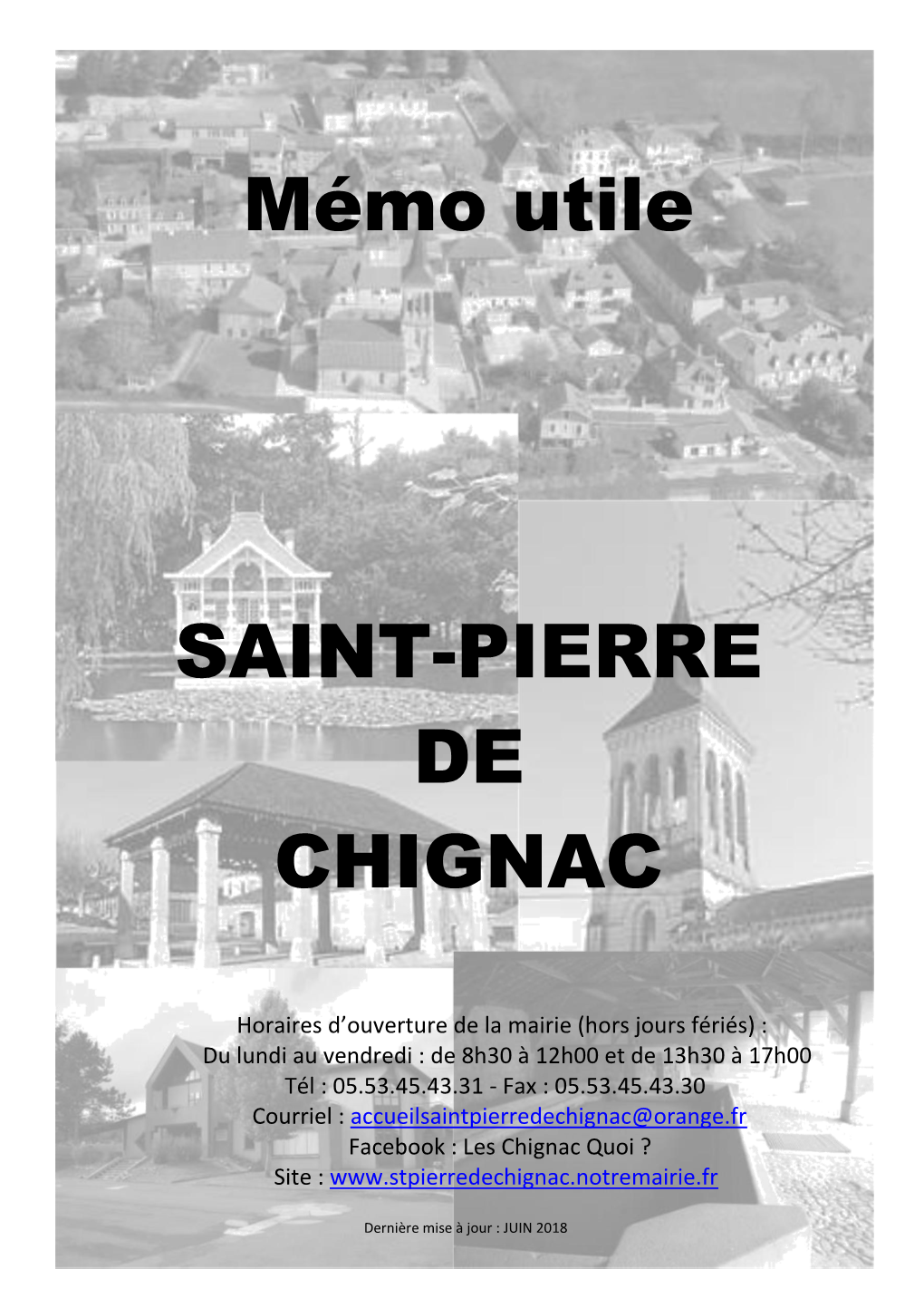 Mémo Utile SAINT-PIERRE DE CHIGNAC