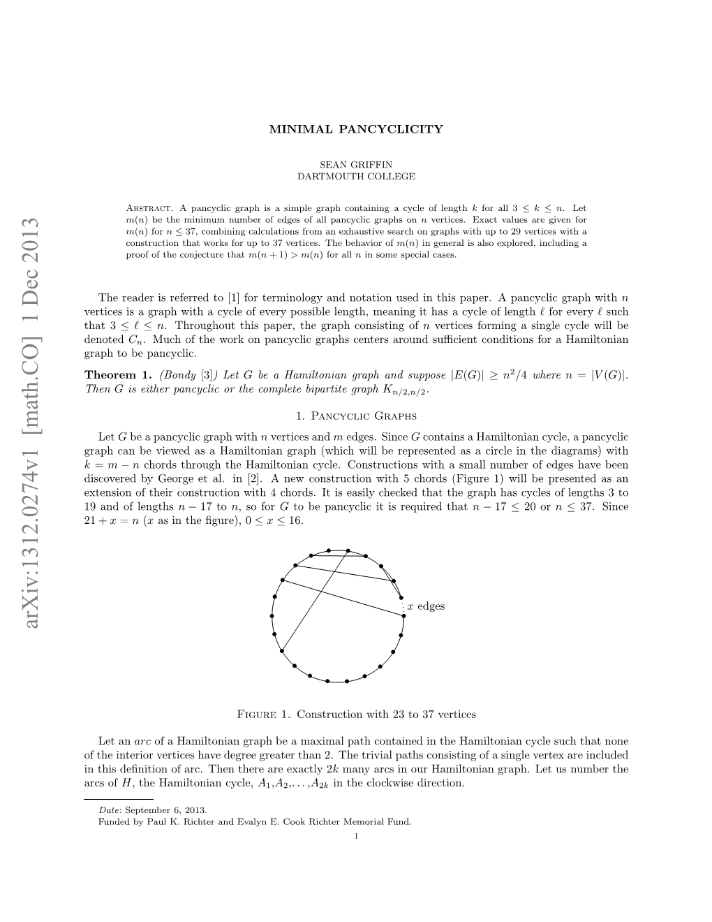 Minimal Pancyclicity