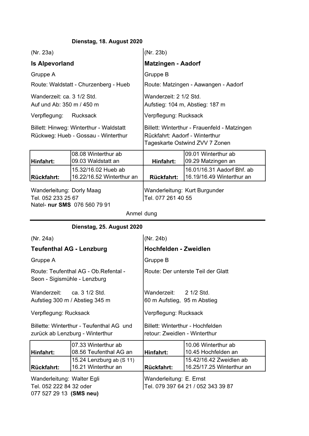 Detailprogramm II 2020