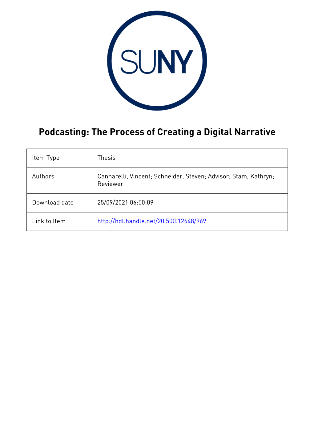 Podcasting: the Process of Creating a Digital Narrative