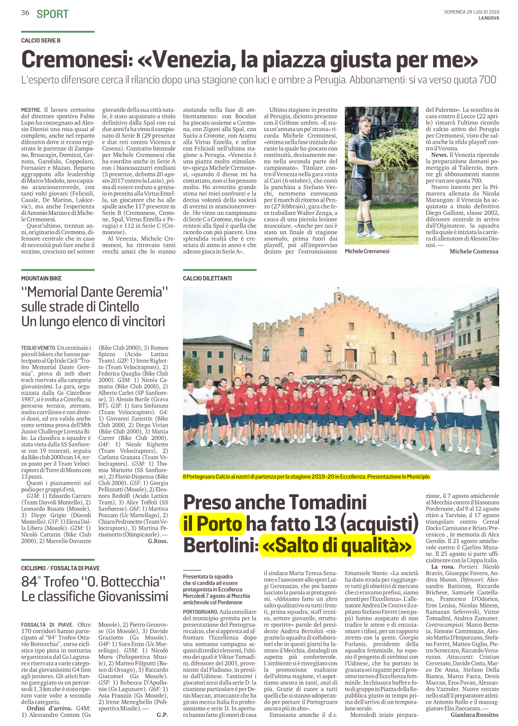 Cremonesi: «Venezia, La Piazza Giusta Per Me» L’Esperto Difensore Cerca Il Rilancio Dopo Una Stagione Con Luci E Ombre a Perugia