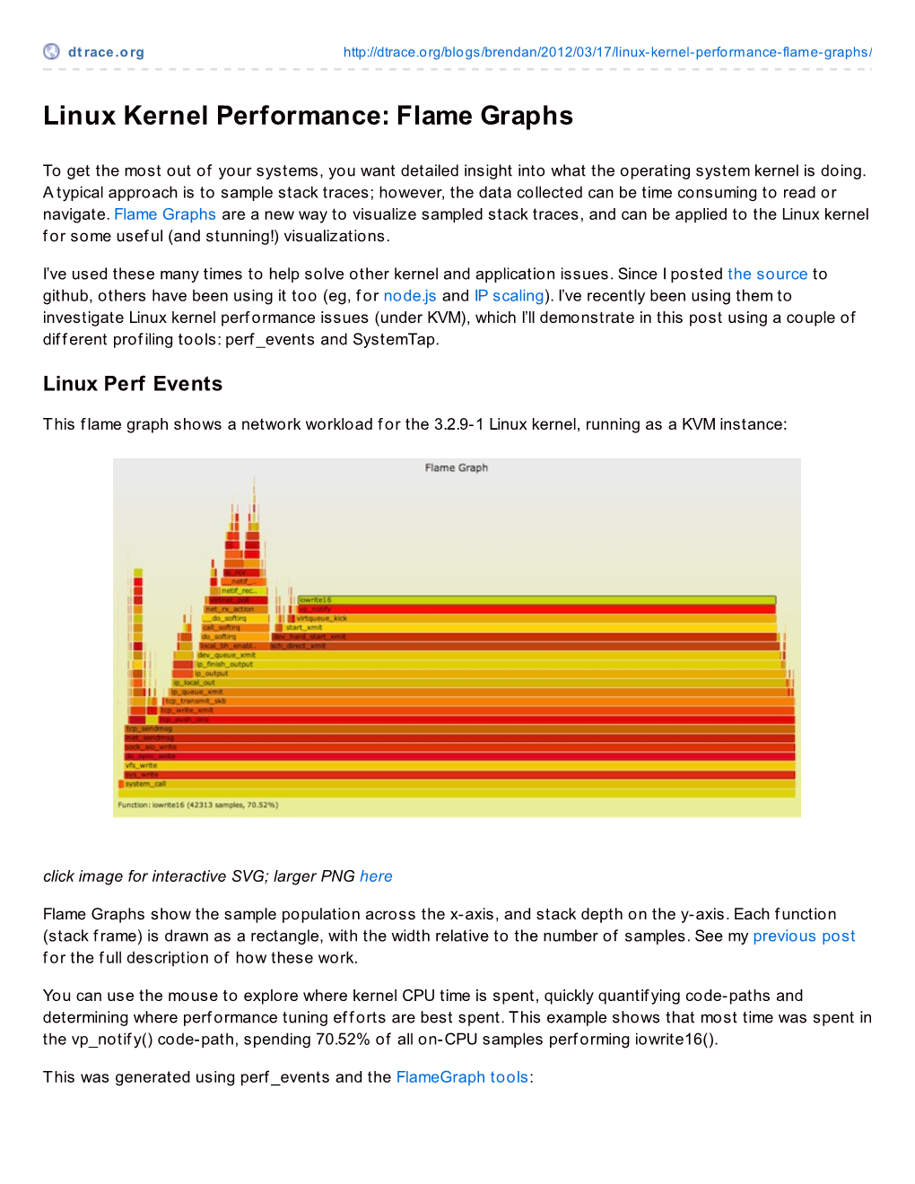 Linux Kernel Performance: Flame Graphs