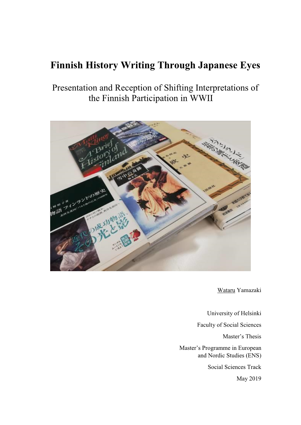 Finnish History Writing Through Japanese Eyes