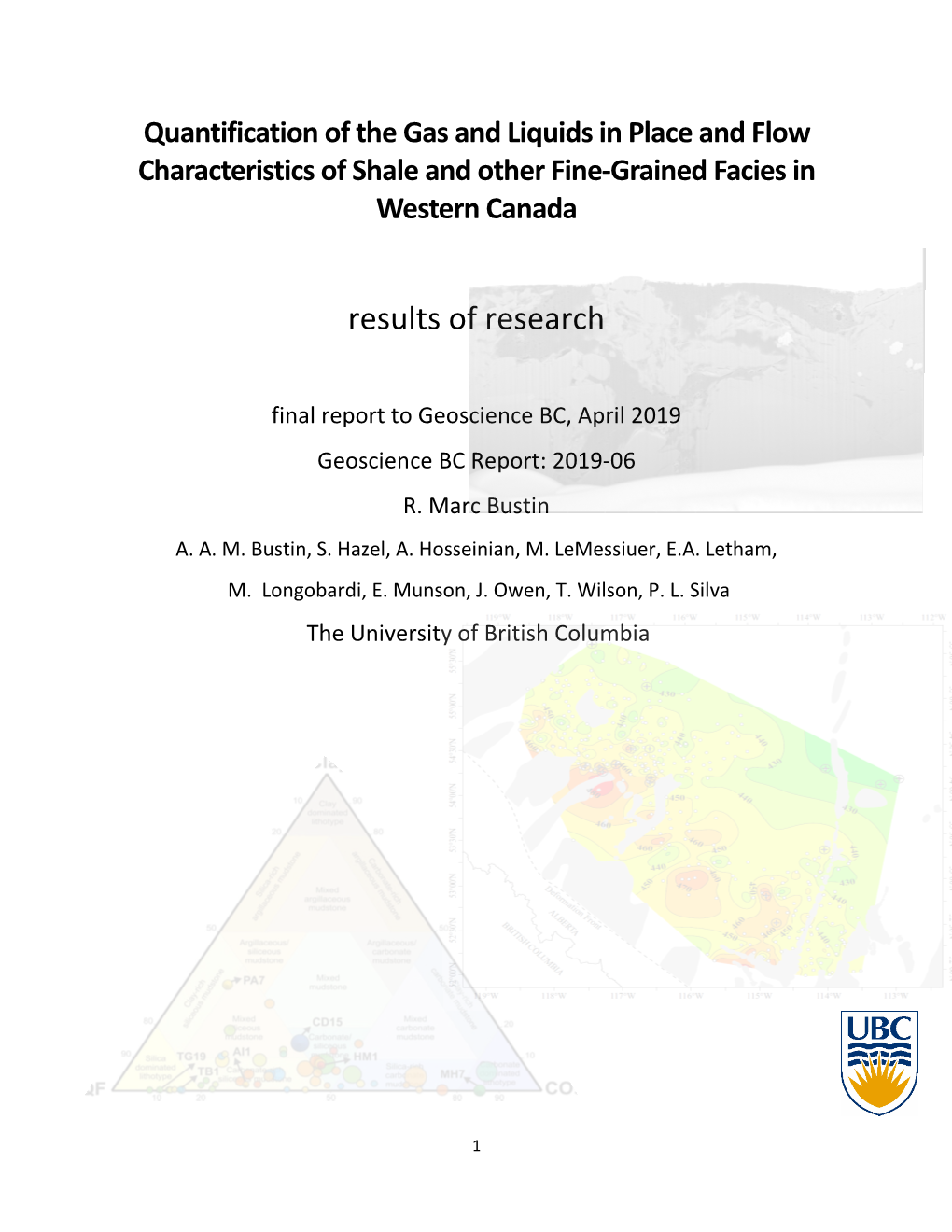 Geoscience BC Report 2019-06: Quantification of the Gas and Liquids in Place and Flow Characteristics