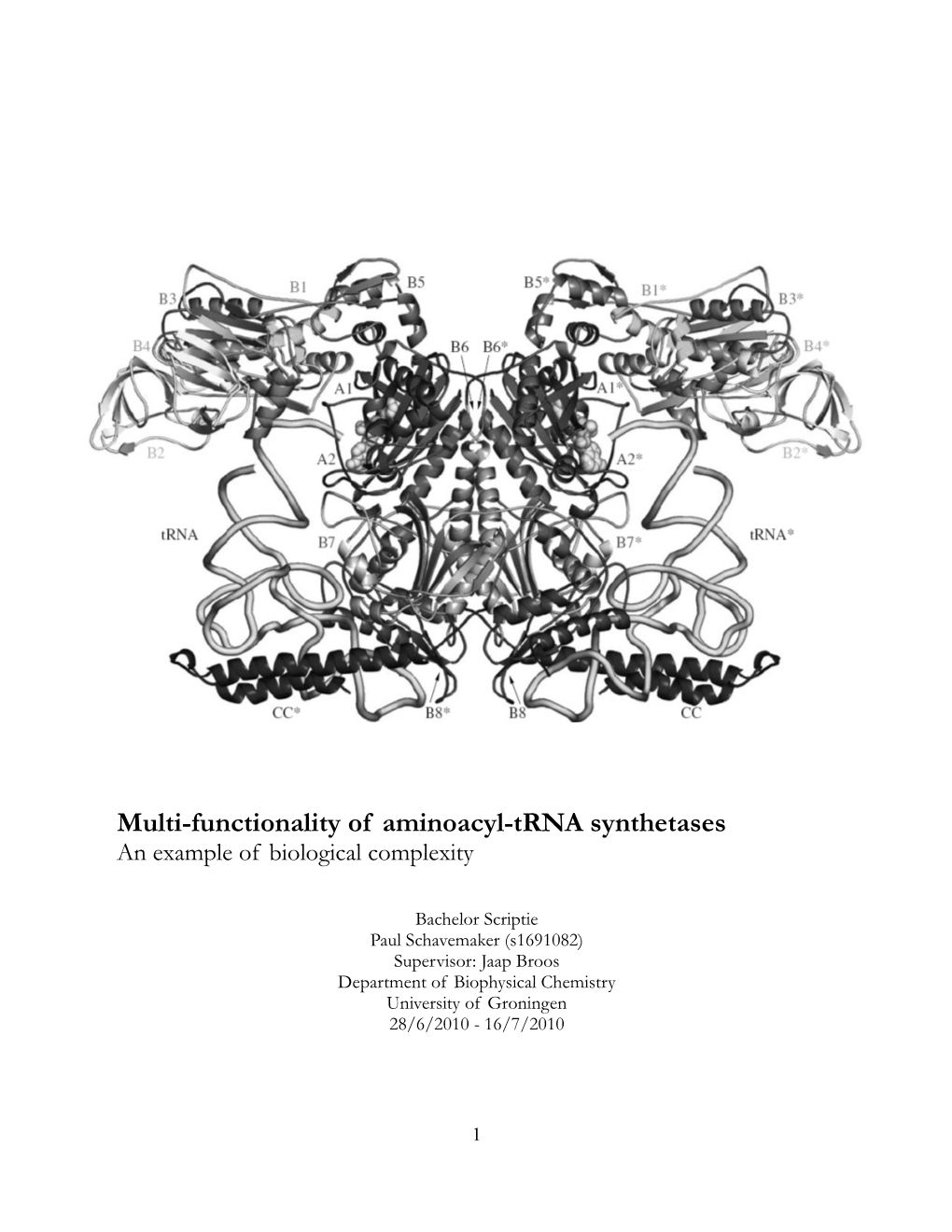 Multi-Functionality of Aminoacyl-Trna Synthetases an Example of Biological Complexity