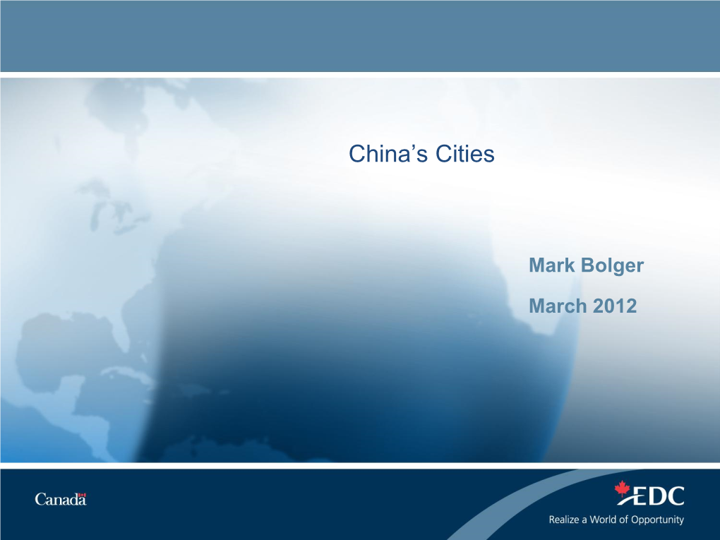 China‟S Cities